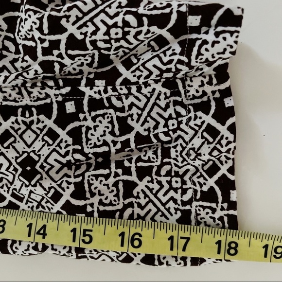 Chico’s Brown & White Open Front Rayon Cardigan Size 3 - Picture 10 of 13